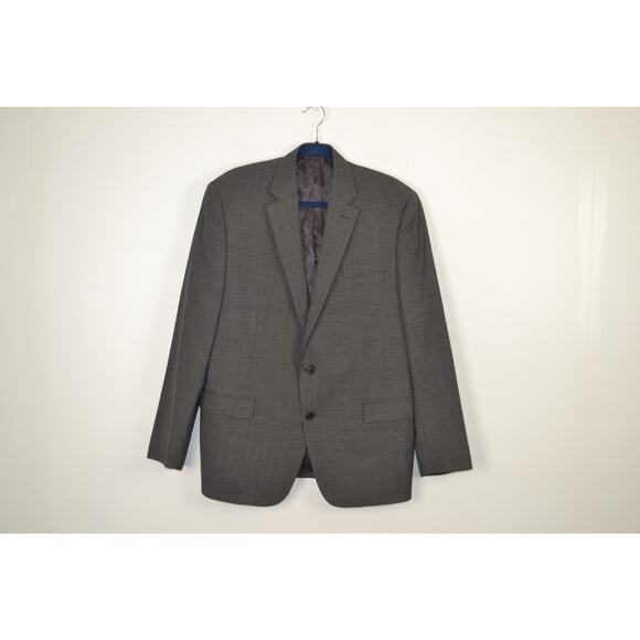 Lauren Ralph Lauren Mens 44R Wool Grey 2 Button Lined Sport Blazer